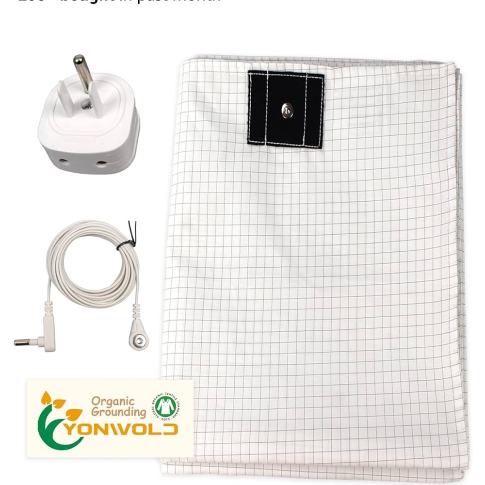 White Grid Pattern Grounding Mat